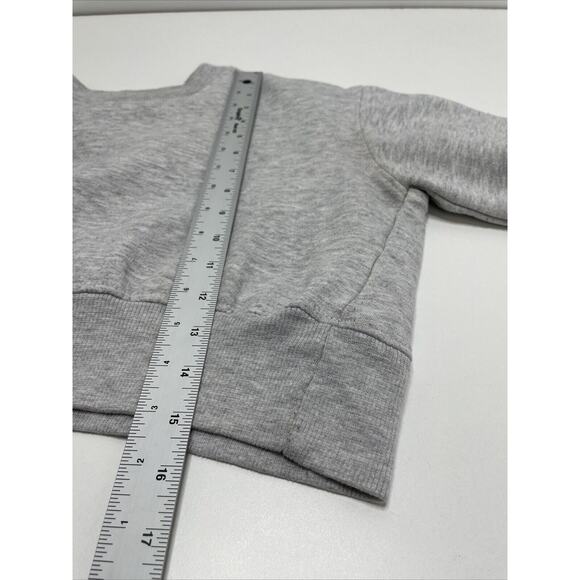 Refuge‎ Athletics Women’s Crop Top Sweatshirt Pullover Crewneck Gray XS Ladies - Picture 8 of 12